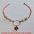 PULSEIRA NO BRUTO PRONTO PARA O BANHO -  PULSEIRA FEMININA COM PÉROLAS DE 5MM, AROGOLA E PENDURICALHO DE CORAÇÃO -  TAMANHO:21,0CM - PESO:2,2GR - BRU2993 - Imagem 1