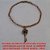 PULSEIRA NO BRUTO PRONTO PARA O BANHO COM PINDURICALHO DE CHAVE  E CORRENTE ELLO PORTUGUES + FECHO GAVETA  - PESO 4,0GR - 20CM - PING.2,5CM - BRU1098 - Imagem 1