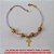 PULSEIRA NO BRUTO PRONTO PARA O BANHO CCOM QUATRO BOLINHAS DIAMANTADA DE 8MM TOTA TRABALHADA - CORRENTE DUPLA - PESO 3,9GR - 20CM+EXT. BRU2622 - Imagem 2