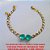 PULSEIRA NO BRUTO PRONTO PARA BANHO  COM DUAS PEDRA DE ZIRCONIA DE 10X10MM (188)COM FECHO LAGOSTA - 7,0GR - BRU2631 - Imagem 2
