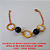 PULSEIRA NO BRUTO PRONTO PARA O BANHO ARGOLAS DE 2,5CM E BOLAS DE 10MM 5.2GR  - 18CM-  BRU862 - Imagem 2