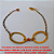 PULSEIRA NO BRUTO PRONTO PARA O BANHO  PULSEIRA SIMPLES COM DUAS ARGOLAS GRANDE 18CM+EXTENSOR - PESO 2,8GR - BRU3441 - Imagem 2