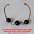 PULSEIRA NO BRUTO PRONTO PARA O BANHO COM ARGOLLAS DE 12MM E BOLAS NEGRA  12CM  - PESO 4,3GR  - BRU3460 - Imagem 2