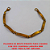 PULSEIRA NO BRUTO PRONTO PARA O BANHO  COM SEIS CHAPINHA LARGURA 5MM  18CM - PESO 5,7GR - BRU3444 - Imagem 2