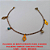 PULSEIRA NO BRUTO PRONTO PARA O BANHO PULSEIRA SIMPLES COM DOIS STRASS 1.9GR  - 18CM-  BRU3433 - Imagem 1