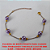 PULSEIRA NO BRUTO PRONTO PARA O BANHO TODA TRABALHADA COM BOLAS LILAS DE 8MM 3,3GR  - TAMANHO 20CM - BRU2454 - Imagem 2