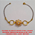 PULSEIRA NO BRUTO PRONTO PARA O BANHO PULSEIRA SIMPLESCOM ARGOLAS DE 1,5CM  TAMANHO 18CM - 2,0GR - BRU1581 - Imagem 2