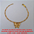 PULSEIRA NO BRUTO PRONTO PARA O BANHO  PULSEIRA SIMPLE E LEVE COM UMA BORBOLETA 2,0GR - COM - 18CM - BRU3452 - Imagem 1
