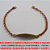 PULSEIRA NO BRUTO PRONTO PARA O BANHO COM CORRENTE ELLO PORTUGUES -  FECHO LAGOSTA - PLACA EM ALTA FUSÃO ('' LOVE'' ) COM 20CM - PESO 5,9GR - BRU3501 - Imagem 1