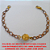 PULSEIRA NO BRUTO PRONTO PARA O BANHO COM ENTREMEIO BOLA DE 10MM DIAMANTADA CORRENTE 1X1 -PESO 4,8GR -COM 20CM  FECHO LAGOSTA - BRU03477 - Imagem 1