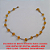 PULSEIRA NO BRUTO PRONTO PARA O BANHO COM CONTAS DE CRISTAL AMARELA 4MM PESO 2,1GR - TAMANHO 20CM BRU0429 - Imagem 2