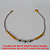 PULSEIRA NO BRUTO PRONTO PARA O BANHO COM BOLINHAS DE LATÃO E CONTAS DE CRISTAL COM 18CM - DELICADA E LEVE 1,8GR - BRU1199 - Imagem 2