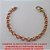 PULSEIRA NO BRUTO PRONTO PARA O BANHO (FAB)COM ELLOS PORTUGUES GRANDE  FECHO LA''GOSTA GRANDE DE CORAÇÃO'' 18CM - PESO 7,6GR  - BRU1362 - Imagem 1