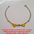 PULSEIRA NO BRUTO PRONTO PARA O BANHO SIMPLES E DELICADA COM DOIS CORAÇÃO TAMANHO 18CM - 2,2GR - BRU1413 - Imagem 1