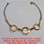 PULSEIRA NO BRUTO PRONTO PARA O BANHO  SIMPLES COM ARGOLAS DE 1,5CM EM LATÃO COM 18CM - PESO 2,1GR - BRU1918 - Imagem 1