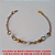 PULSEIRA NO BRUTO PRONTO PARA O BANHO COM VOLINHAS DE 4MM EM LATÃO E RESINA  2,8GR - 18CM - BRU2261 - Imagem 1