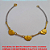 PULSEIRA NO BRUTO PRONTO PARA O BANHO  SIMPLES COM ENTREMEIO PALITO E CORAÇÃO TAMANHO 18CM  - PESO 1,7GR - BRU0789 - Imagem 2