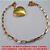 PULSEIRA  NO BRUTO PRONTO PARA O BANHO COM CORRENTE  CARTIER (KDL1.2) COM FECHO BOIA E PINGENTE DE CORAÇÃO  - PESO 8,8GR  BRU3552 - Imagem 2