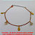 PULSEIRA  NO BRUTO PRONTO PARA O BANHO COM CORRENTE E PINGENTE PINDURICALHO TAMANHO 18CM+EXTENSOR - PESO 2GR - BRU0037 - Imagem 1