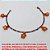PULSEIRA NO BRUTO PRONTO PARA O BANHO -  PULSEIRA FEMININA COM PENDURICALHOS DE  ESTRELAS E COM FECHO LAGOSTA - TAMANHO: 18,0CM - PESO:3,0GR - BRU3682 - Imagem 2