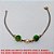 PULSEIRA NO BRUTO PRONTO PARA O BANHO -  PULSEIRA FEMININA COM BOLINHAS COLORIDAS E  PÉROLA - TAMANHO:17,7CM - PESO:1,5GR -  BRU3660 - Imagem 1