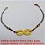 PULSEIRA NO BRUTO PRONTO PARA O BANHO -  PULSEIRA FEMININA COM CONECTOR DE INFINITO  COM A FRASE ''AMOR ETERNO'' - TAMANHO: 18,5CM - PESO:1,6GR - BRU3693 - Imagem 1