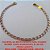 PULSEIRA NO BRUTO PRONTO PARA O BANHO  GRUMET LONGA DIAMANTADA 4L (M-188)  -  FECHO LAGOSTA PESO 2,5GR - TAMANHO 20CM - BRU2754 - Imagem 2