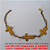 PULSEIRA NO BRUTO PRONTO PARA O BANHO COM TRES CRUZ TRABALHADA  -E CORRENTE  DUPLA - TAMANHO 19CM - 1,9GR - BRU2566 - Imagem 1