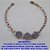 PULSEIRA NO BRUTO PRONTO PARA O BANHO COM CORRENTE E FECHO LAGOSTA - TREIS PEDRA  DE ZIRCONIA FUSION 10X10MM -PESO TOTAL 6,3GR BRU4728 - Imagem 1