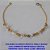 PULSEIRA NO BRUTO PRONTO PARA O BANHO COM CORRENTE IMPORTADA E CRISTAL TAMANHO 18CM - PESO 2,3GR - BRU2924 - Imagem 1