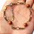 Pulseira No Bruto Pronto Para o Banho Com Pedra Natural do Sol Peso: 6,3 gramas REF: BRU313 - Imagem 2