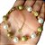 Pulseira No Bruto Pronto Banho Com Perolas e Bolas De 10mm Tamanho Aproximado: 20,0cm Extensor: 5,0cm Peso: 9,0 gramas REF: BRU008 - Imagem 2