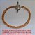 PULSEIRA NO BRUTO PRONTO PARA O BANHO  CORRENTE DUPLA  ELLO PORTUGUES - FIO 0.80 COM  FECHO T - (P154) PESO 4,4GR - 18CM - BRU0338 - Imagem 2