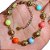 Pulseiras No Bruto Pronto Para Banho Com Bolinhas Todas Trabalhadas E Coloridas Tamanho Aproximados: 20,0cm Extensor: 5,0cm peso: 5,6 gramas REF: BRU1861 - Imagem 2