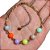 Pulseira No Bruto Pronto Para Banho Com Bolinhas Coloridas De 8mm Tamanho Aproximado: 20,0cm Extensor: 5,0cm Peso: 4,3 gramas REF: BRU1862 - Imagem 1
