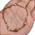 Pulseira No Bruto Pronto Para Banho Toda Trabalhada Tamanho Aproximado: 22,0cm Extensor: 5,0cm Peso: 2,3 gramas REF: BRU1885 - Imagem 1