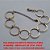 PULSEIRA NO BRUTO PRONTO PARA O BANHO - ARGOLAS DE 2CM - PESO  7GR COM 17CM + EXTENSOR BRU2421 - Imagem 1