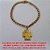 PULSEIRA NO BRUTO PRONTO PARA O BANHO GRUMET LONGA 1,20 - COM FECHO VAVETA PINGENTE FACE DR CRISTO  PESO TOTAL 8,7GR - 20CM - BRU131(M-01124) - Imagem 1