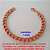 PULSEIRA NO BRUTO PRONTO PARA O BANHO PULSEIRA 1X1 LARGURA 7,8MM - 18CM COM  FECHO LAGOSTA -PESO 15,3GR - BRU3472 - Imagem 2