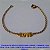 PULSEIRA  NO BRUTO PRONTO PARA O BANHO - TAMANHO 15CM PESO TOTAL 1.4GR - CONECTOR PALAVRA LOVE - FECHO REDONTO BRU6317 *** - Imagem 1