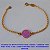 PULSEIRA  NO BRUTO PRONTO PARA O BANHO - TAMANHO 18CM PESO TOTAL 1.4GR - CONECTOR ESMALTADO - FECHO REDONTO BRU6325 - Imagem 1