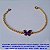 PULSEIRA NO BRUTO PRONTO PARA O BANHO - COM FECHO REDONDO E CORRENTE ELLO PORTUGUES - TAMANHO 17CM COM CONECTOR ESMALTADO - PESO 1.9GR - BRU4734 - Imagem 1