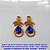 BRINCO NO BRUTO PRONTO PARA O BANHO BRINCO SIMPLES  COM PINGENTE E BASE ALTA FUSÃO - PESO  2.1GR - TAMANHO  TAMANHO DO PINGENTE 2X1,4CM - ZIRCONIA   - BRU6446 - Imagem 1