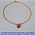 PULSEIRA NO BRUTO PRONTO PARA O BANHO - COM CORRENTE RABO DE RATO 23CM/CORAÇÃO RESINADO - PESO 2.4GR - BRU6578 - Imagem 1