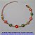 PULSEIRA NO BRUTO PRONTO PARA O BANHO -COM FLORES  ESMALTADAS - TAMANHO 18CM - PESO TOTAL 2.3GR - BRU6122 - Imagem 1