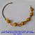 PULSEIRA NO BRUTO PRONTO PARA O BANHO - COM FECHO  LAGOSTA - SIMPLES E DELICADA - PESO TOTAL 4.6GR - TAMANHO 18cm  - BRU6607 - Imagem 1