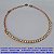 PULSEIRA NO BRUTO PRONTO PARA O BANHOMETADE EM ZIRCONIAS CRISTAL - LARGUA 3MM  - COM FECHO LAGOSTA - TAMANHO 18CM +EXTENSOR (CORRENTE ELLO PORTUGUES) - PESO 3.8GR - BRU6630 - Imagem 1