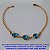 PULSEIRA NO BRUTO PRONTO PARA O BANHO -CRISTAL LEITOSO PEDRAS DE 8MM - COM FECHO LAGOSTA - TAMANHO 18CM  (CORRENTE ELLO PORTUGUES) - PESO 2.8GR - BRU6640 - Imagem 1