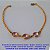 PULSEIRA NO BRUTO PRONTO PARA O BANHO -CRISTAL LEITOSO PEDRAS DE 8MM - COM FECHO LAGOSTA - TAMANHO 18CM  (CORRENTE ELLO PORTUGUES) - PESO 2.8GR - BRU6635 - Imagem 1