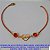 PULSEIRA NO BRUTO PRONTO PARA O BANHO(CX106) - COM CONECTOR DE  CORAÇÃO(AMOR) E DOIS CRISTAL - TAMANHO 18CM COM FECHO  LAGOSTA - PESO TOTAL 1.8GR - BRU6671 - Imagem 1